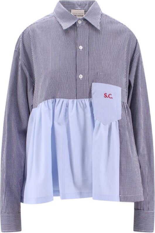 Semicouture Shirts Blauw Dames
