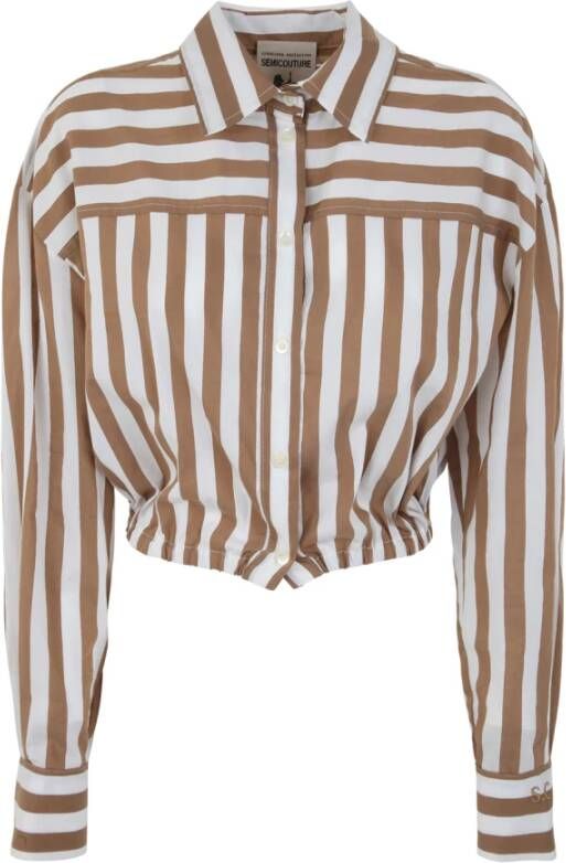 Semicouture Shirts Bruin Dames