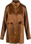 Ganni Korte mouwen palmboom t-shirt Pink Dames - Thumbnail 3