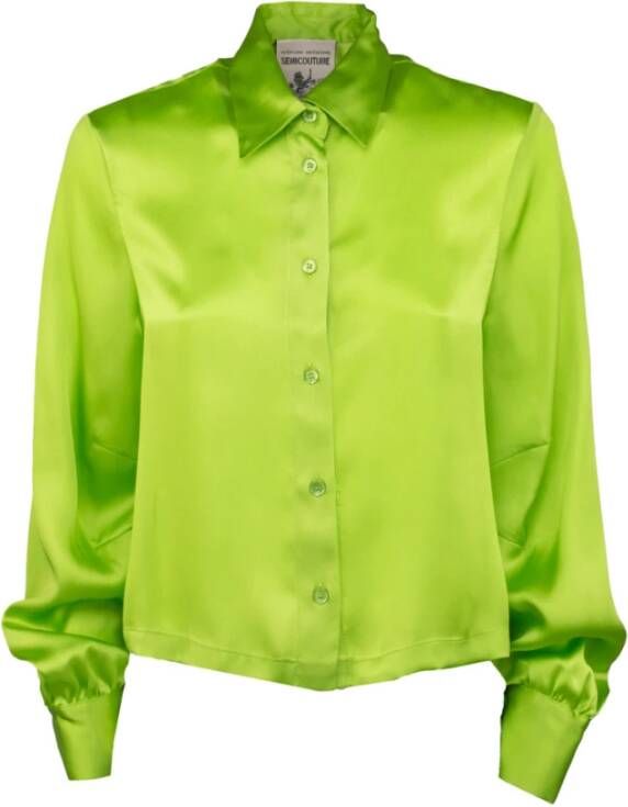 Semicouture Shirts Groen Dames