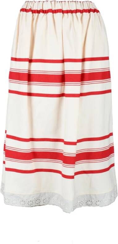 Semicouture Skirts Rood Dames