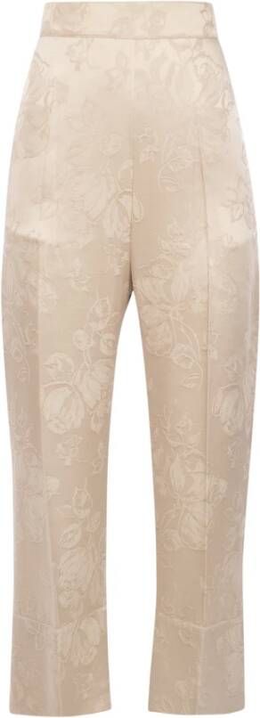 Semicouture Slim-fit Trousers Beige Dames