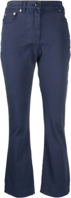 Semicouture Slim-fit Trousers Blauw Dames