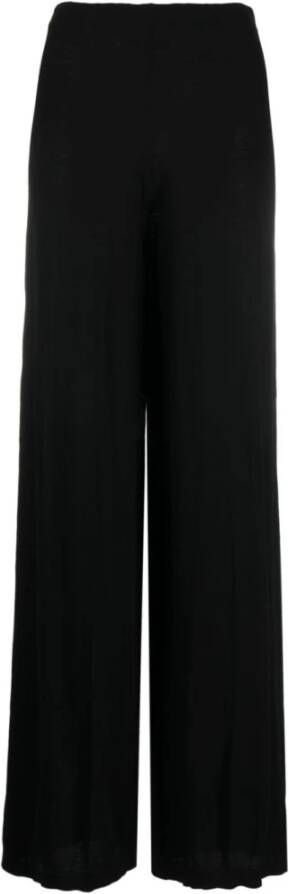 Semicouture Straight Trousers Zwart Dames