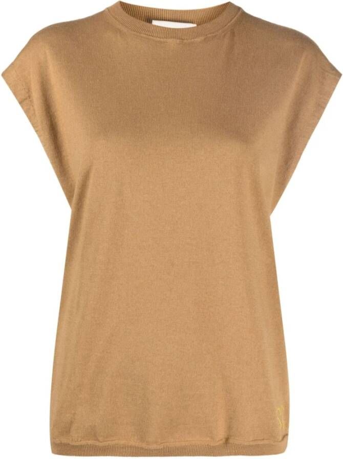 Semicouture T-shirt Bruin Dames