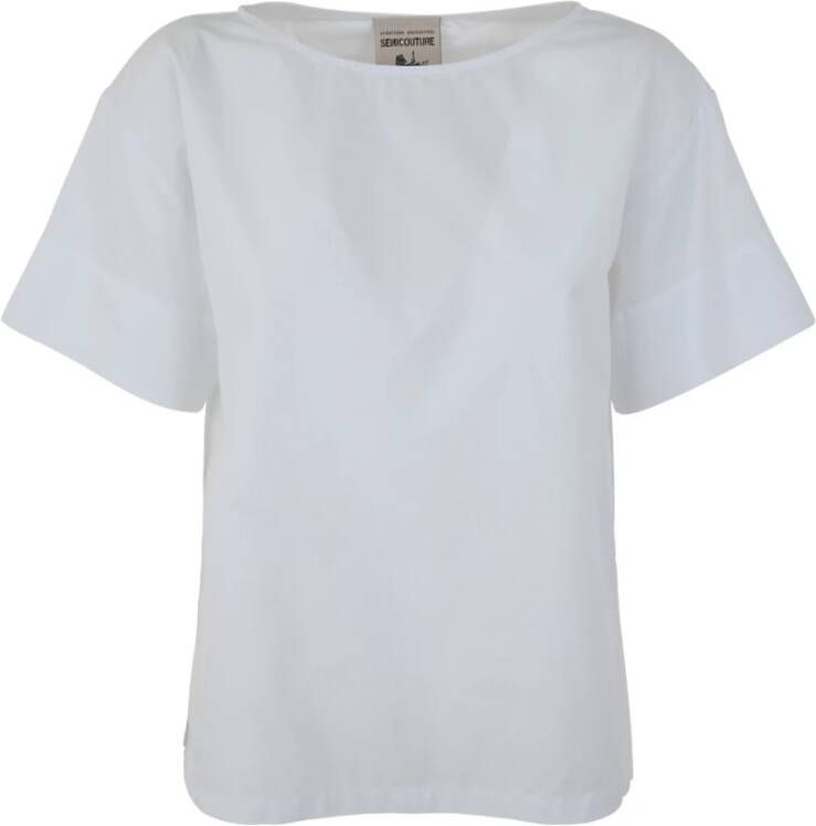 Semicouture T-shirts White Dames