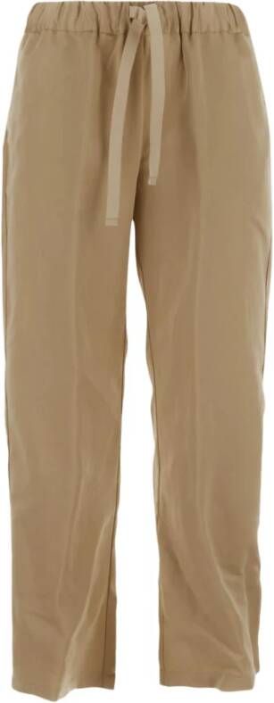 Semicouture Tapered Trousers Beige Dames