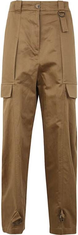 Semicouture Tapered Trousers Bruin Dames