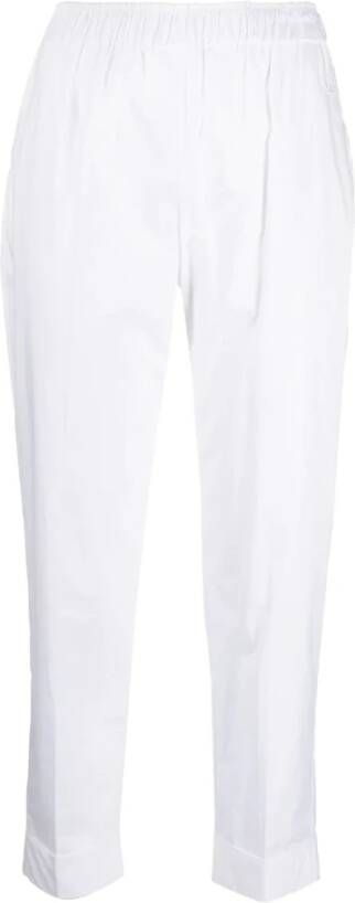 Semicouture Tapered Trousers Wit Dames