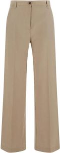 Semicouture Wide Trousers Beige Dames