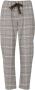 Semicouture Geruite Elastische Taillebroek Brown Dames - Thumbnail 1