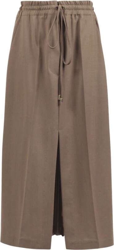 Semicouture Wide Trousers Groen Dames