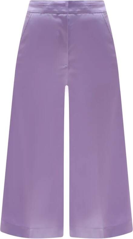 Semicouture Wide Trousers Paars Dames