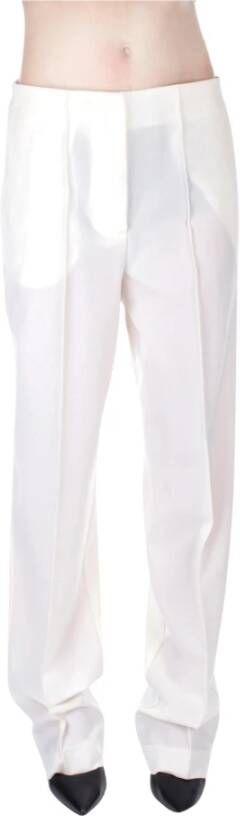 Semicouture Wide Trousers Wit Dames