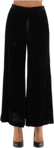 Semicouture Wide Trousers Zwart Dames