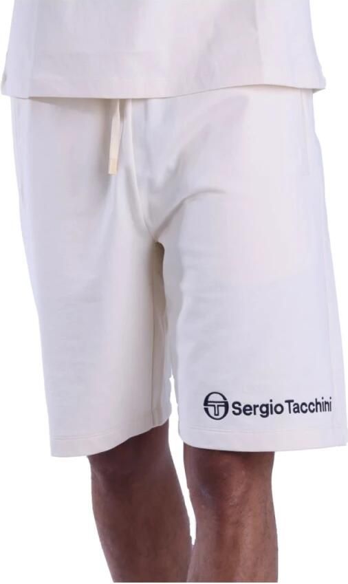 Sergio Tacchini 100% Katoenen Shorts Beige Straight Fit Beige Heren - Foto 4