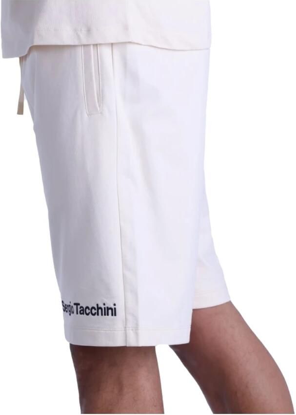 Sergio Tacchini 100% Katoenen Shorts Beige Straight Fit Beige Heren - Foto 3