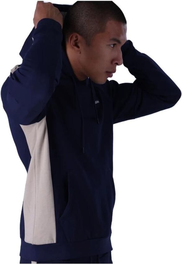 Sergio Tacchini Blauwe Logo Hoodie Zijstreep Blue Heren - Foto 2
