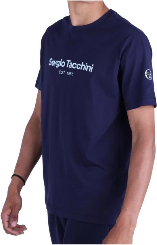 Sergio Tacchini Goblin T-shirt 100% Katoen Blue Heren - Foto 2