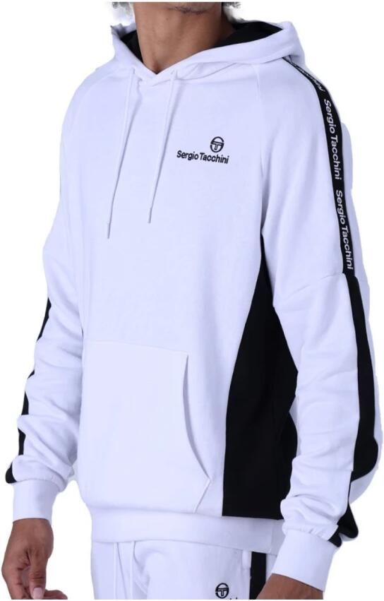 Sergio Tacchini Logo Band Hoodie Wit White Heren - Foto 3