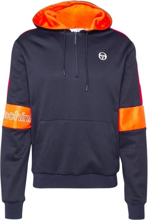 Sergio Tacchini Logo Cross Hoodie Blauw Blue Heren - Foto 3