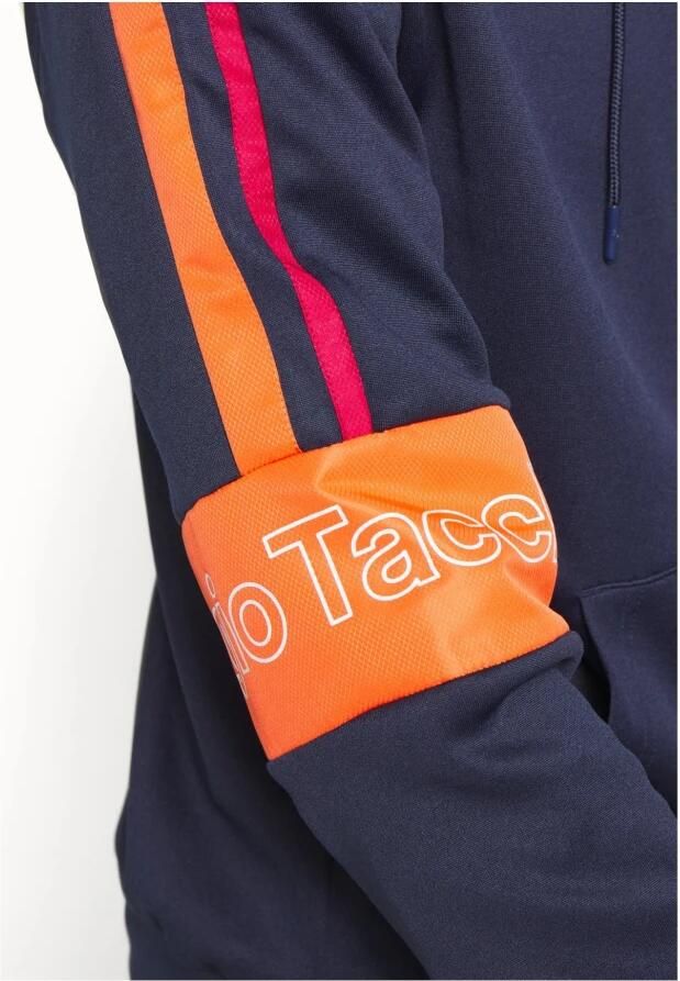 Sergio Tacchini Logo Cross Hoodie Blauw Blue Heren