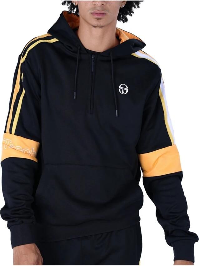 Sergio Tacchini Logo Cross Hoodie Zwart Black Heren - Foto 4