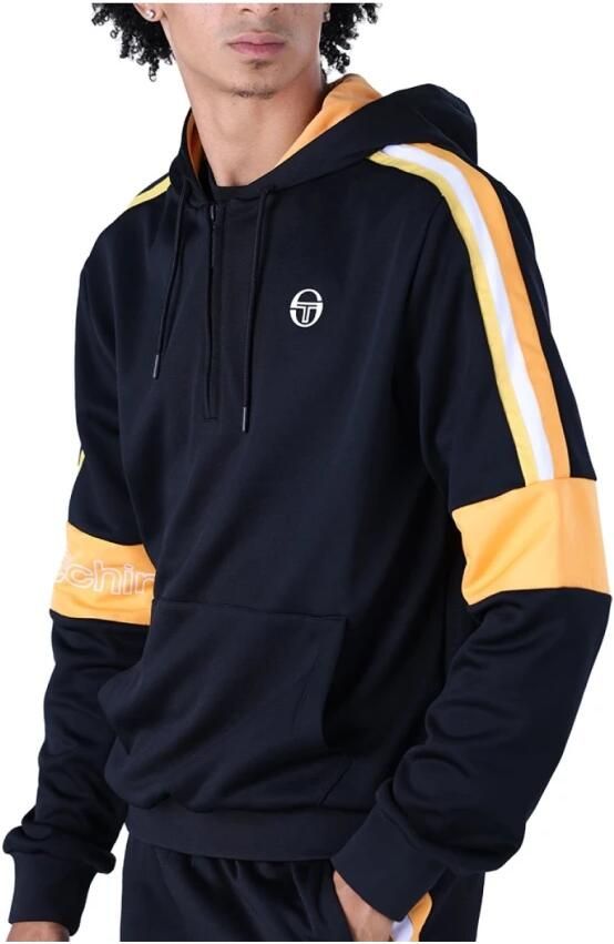 Sergio Tacchini Logo Cross Hoodie Zwart Black Heren - Foto 2