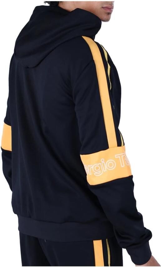 Sergio Tacchini Logo Cross Hoodie Zwart Black Heren - Foto 3