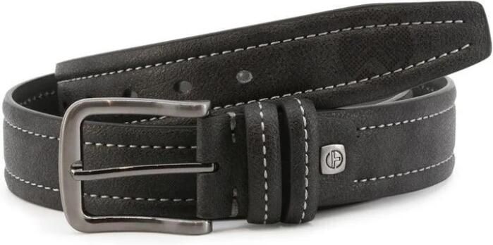 Sergio Tacchini Leren Riem Casual Stijl Black Heren