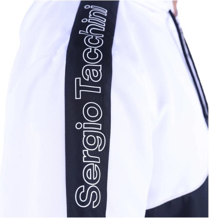 Sergio Tacchini Ritssluiting Sweatshirt Alettone White Heren