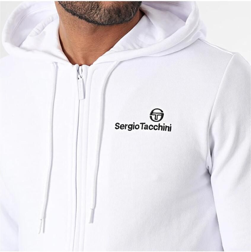 Sergio Tacchini Stoere Hoodie met Rits Wit White Heren - Foto 2