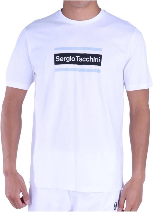 Sergio Tacchini Witte Katoenen TShirt Lared White Heren - Foto 3