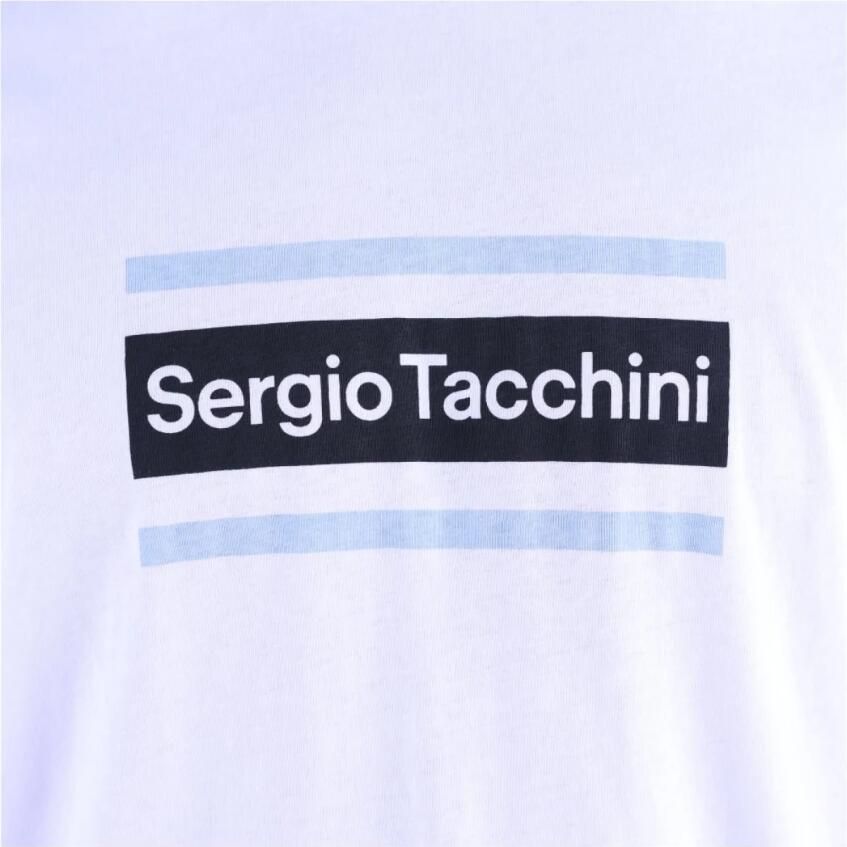 Sergio Tacchini Witte Katoenen TShirt Lared White Heren