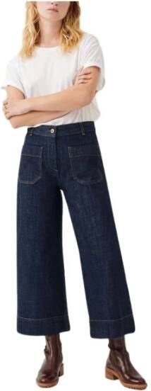 Sessun Biologische katoenen Seakey jeans Blauw Dames