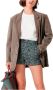 Sessun Vintage Stone Blazer Jas Grijs Dames - Thumbnail 2