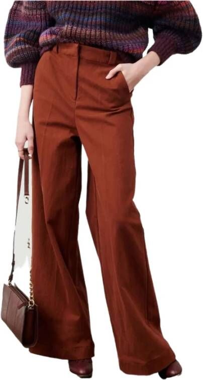 Sessun Brede broek Rood Dames