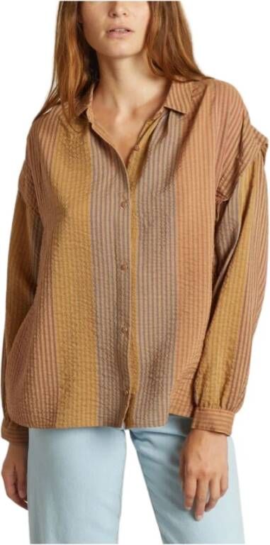 Sessun Casual Gestreept Overhemd met Knoopsluiting Meerkleurig Dames