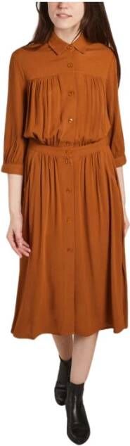 Sessun Jeanneton Jurk Bruin Dames