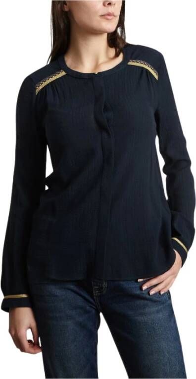 Sessun Lente Do Me Blouse Blauw Dames