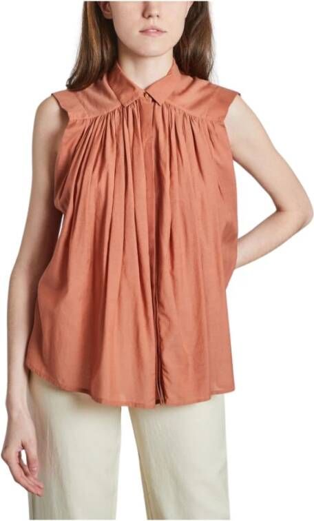 Sessun Ora gesneden blouse Oranje Dames