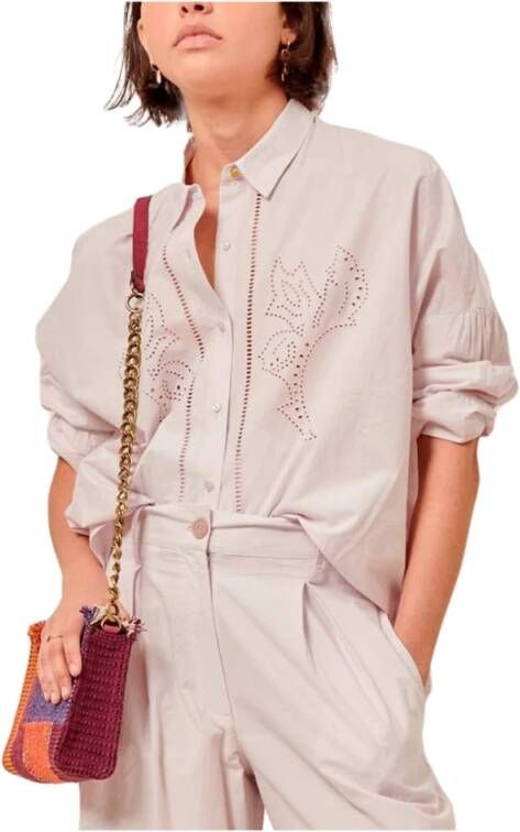 Sessun Orchid Petal Palomita Shirt Beige Dames