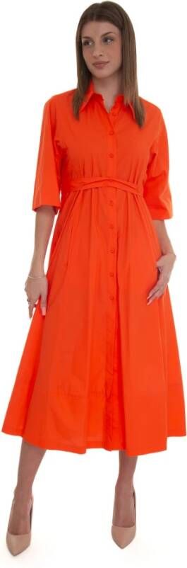 Seventy Chemisier dress Oranje Dames