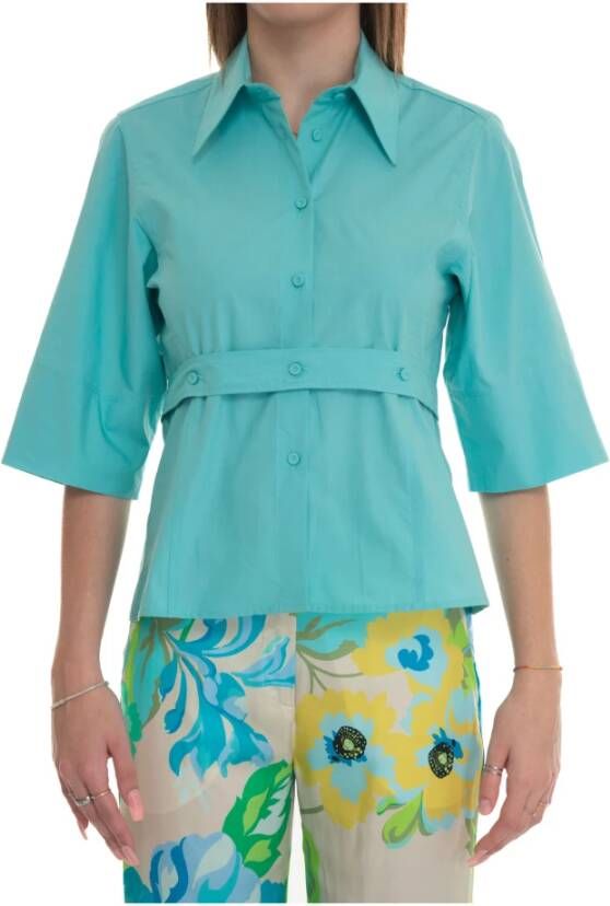 Seventy Cotton blouse Blauw Dames