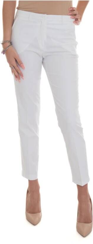 Seventy Cotton trousers White Dames