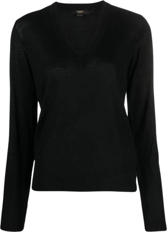 Seventy Round-neck Knitwear Zwart Dames