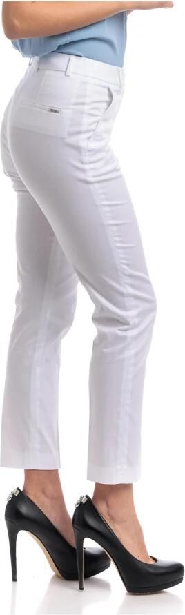 Seventy Slim Fit Katoenen Stretch Enkellange Broek White Dames - Foto 7