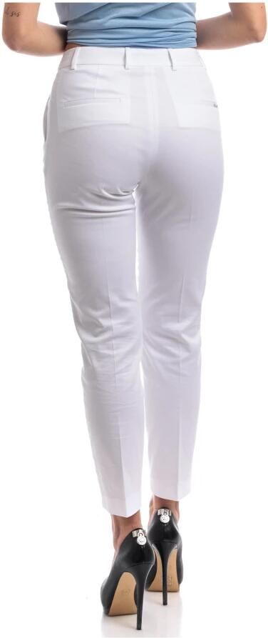 Seventy Slim Fit Katoenen Stretch Enkellange Broek White Dames - Foto 5