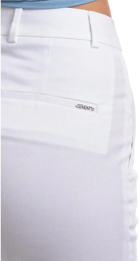 Seventy Slim Fit Katoenen Stretch Enkellange Broek White Dames - Foto 4