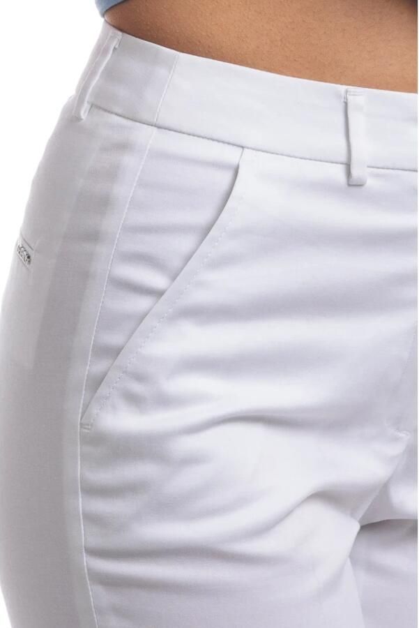 Seventy Slim Fit Katoenen Stretch Enkellange Broek White Dames - Foto 2